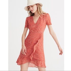 Madewell posy ruffle dress in twisted vines